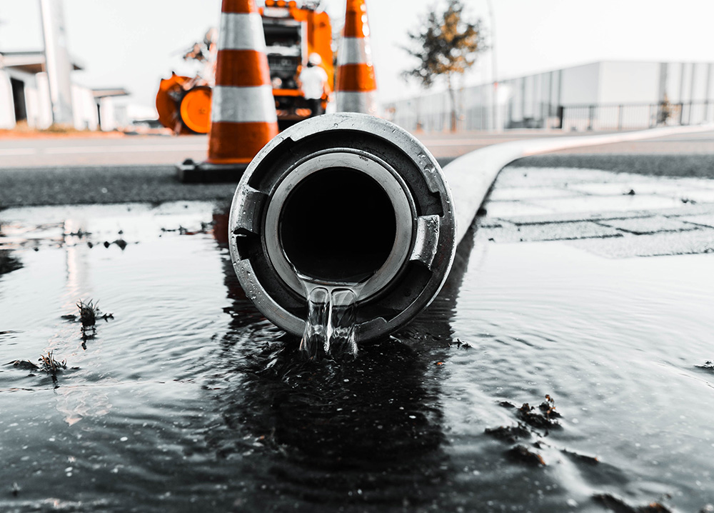 French Drain Dewatering System - Advanced Land Drying LLC